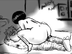 Dễ thương đi sex người nhật trên đầu gối của mình và hút